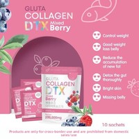 Collagène en Poudre DTX GLUTA COLLAGEN SECRET YOUNG pour le Régulation de l'Acidité, Sachet Personnalisé OEM, Spécial Export Afrique