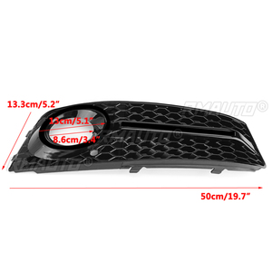 ตะแกรงครอบไฟตัดหมอกหน้ารถยนต์ 2 ชิ้น ขนาด A4 B8 สำหรับ Audi A4 B8 ปี 2009-2011 - Product Image 5