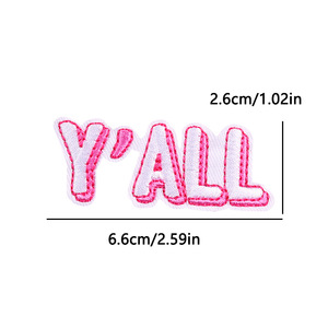 Parche Bordado Personalizado de Poliéster con Diseño de Castillo de Dibujos Animados, Letras y Logotipos Termoadhesivos para Sombreros/Ropa - Product Image 4