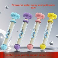 Pistolet à eau pulvérisateur de feux d'artifice avec lanceur de style seringue, jouet aquatique à fontaine multi-trous pour jeux d'eau d'été en extérieur, personnalisable