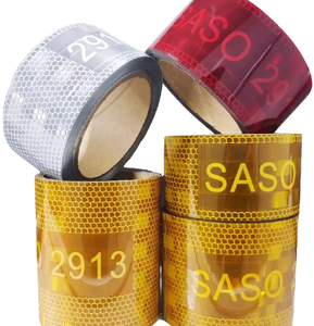 Saudi arabia saso 2913 màu vàng dính dải phản quang Sticker, băng cảnh báo phản chiếu cho xe tải Trailer - Product Image 4