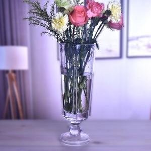 <span class=keywords><strong>Vase</strong></span> en <span class=keywords><strong>cristal</strong></span> Revel 1047VSb, <span class=keywords><strong>vase</strong></span> en verre transparent cylindrique pour la décoration, mariage, luxe, grands vases décoratifs - Product Image 4
