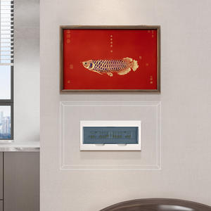 Copertura <span class=keywords><strong>per</strong></span> Scatola del Circuito Idraulico e Arte da Parete, Pannello Originale in Ottone con Design a Doppio Uso in Telaio a Incastro, Direttamente dalla Fabbrica - Product Image 3