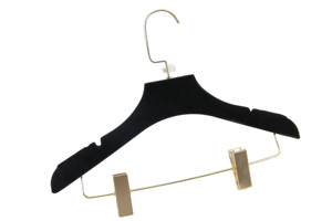 Cintre pour <span class=keywords><strong>robe</strong></span> en velours noir 2025 Offres Spéciales avec logo personnalisé et cintre floqué <span class=keywords><strong>de</strong></span> magasin <span class=keywords><strong>de</strong></span> marque <span class=keywords><strong>de</strong></span> couleur pour salon - Product Image 4