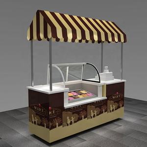 Mobile Food Trailer Kuchen Schaufenster Eis wagen zum Verkauf - Product Image 2