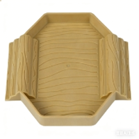 Bassin de bain pour bébé tortue à double rampe, bol d'eau pour reptile semi-aquatique, décoration d'aquarium en ABS durable et écologique