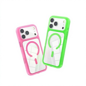Funda Magnética Transparente Delgada para <span class=keywords><strong>iPhone</strong></span> 18 Pro / 18 Pro Max con Borde Elevado para la Cámara - Product Image 1