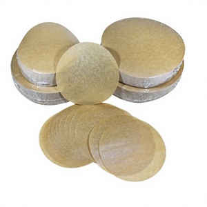 Yibei pour <span class=keywords><strong>tapis</strong></span> alimentaire rond en papier, papier de cuisson pour gâteaux 23CM, matériau en bois, résistant au four, sans danger pour les aliments - Product Image 1