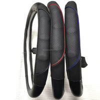 Housse de volant de voiture en cuir véritable antidérapante et durable, accessoires de voiture, housse de volant automobile