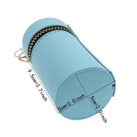 Nouvelle mode : Étui à rouge à lèvres cylindrique élégant et minimaliste, porte-monnaie portable en cuir PU pour femme