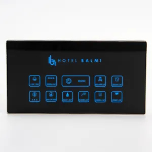 Customized RS485 Communication Hotel Bedside Table-mounted Touch Control Panel Whole RCU Solution