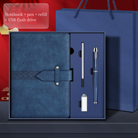 Carnet A5 personnalisé pour articles en promotion au bureau avec clé USB et logo Cadeau d'employé Coffret cadeau Coran d'entreprise pour cadres