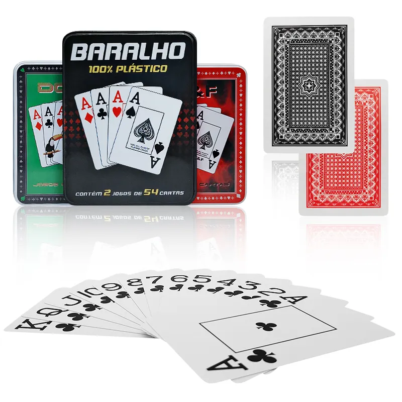 Cartes de Poker professionnelles, de marque, personnalisées, pour Poker, en plastique, de haute qualité, 100%, nouvelle collection