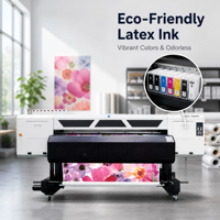 Imprimante à jet d'encre grand format 1,8 m avec têtes Epson I3200, 1900 dpi, encre écologique pour l'impression de bannières en vinyle et de papiers peints