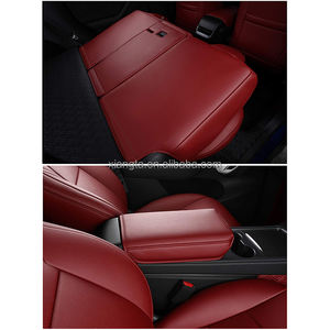 XIANGTA Sports Design Original housses de siège de voiture en cuir Nappa protecteur <span class=keywords><strong>Logo</strong></span> personnalisé pour <span class=keywords><strong>Tesla</strong></span> modèle Y 3 2017-2023 coussin de siège - Product Image 4