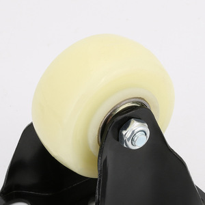 Nylon Furniture <b>Caster</b> 2 Inch Silent Fixed <b>Wheel</b> Plate Mount General Industrial Use - Product Image 1