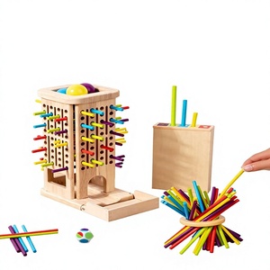 Jeu <span class=keywords><strong>en</strong></span> bois 3-<span class=keywords><strong>en</strong></span>-1 à tirer sur la corde, éveil éducatif, reconnaissance des couleurs, développement <span class=keywords><strong>de</strong></span> l'intelligence, écoresponsable, coins arrondis - Product Image 6