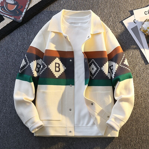 Maglione da uomo classico maglione morbido con finiture calde tessuto resistente a maglia antirughe caratteristica ODM - Product Image 1