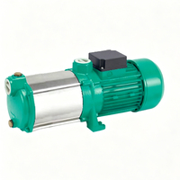Pompe centrifuge multifonctionnelle monophasée en acier inoxydable haute pression 2-4m³/h, hauteur de refoulement 18-45m, pour transfert d'eau