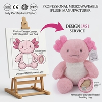 Peluche Axolotl Rose en Gros, Jouet Doux en Coton PP Brodé, Personnalisable OEM ODM