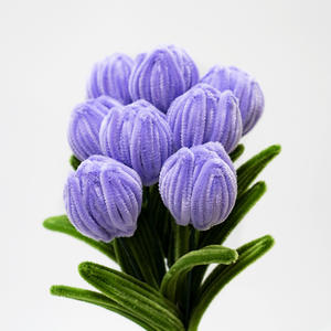 Kit de Manualidades para Hacer Ramos de Tulipanes, Limpiapipas para Flores, Flores Hechas a Mano, Kit de Limpiapipas de Chenilla, Alambre de Felpa para Manualidades - Product Image 5