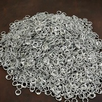 Armure en Maille de Chaîne Rivetée en Aluminium de Haute Qualité 10 mm Durable et Robuste Anneaux de 10 mm Forme Circulaire Type Acier Armure