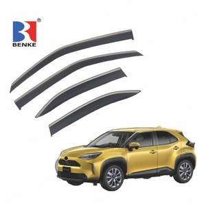 Pare-soleil BENKE noir en PC + acier inoxydable pour Toyota Yaris Cross 2020, moulé par injection, adhésif 3M - Product Image 1