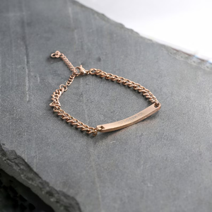 Pulsera de Identificación Personalizada de Acero Inoxidable Negro de 10 mm, Cadena Clásica Grabada con Nombre, Regalo para Él, Día del Padre - Product Image 3