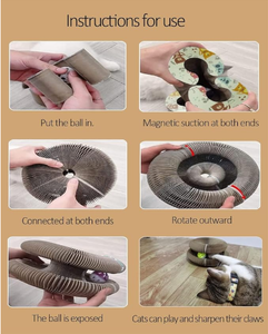 Organ ajaib penggaruk kucing dengan, mainan interaktif pokok petualangan bola untuk latihan fisik dan kucing dalam ruangan - Product Image 5