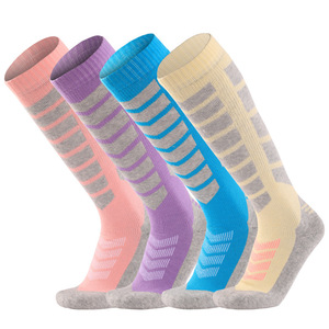 <span class=keywords><strong>Chaussettes</strong></span> de <span class=keywords><strong>ski</strong></span> en laine mérinos épaissie pour hommes et femmes, chaudes, hiver, montantes, tricotées, avec logo intégré - <span class=keywords><strong>Chaussettes</strong></span> de sport en gros - Product Image 2