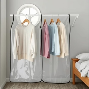 Funda Protectora Transparente de Poliéster para Armario, Tipo Rectangular, para Guardar Trajes y Abrigos en el Dormitorio - Product Image 2