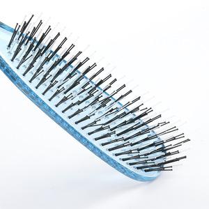 Nouveau cristal Transparent peigne à cheveux sec et humide Massage du cuir chevelu moelleux et doux Nylon aiguille Portable peigne brosses - Product Image 5