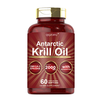 Gélules d'huile de krill antarctique durable - Formule Oméga-3 extra forte pour la santé cardiovasculaire et un cholestérol sain
