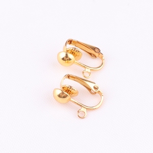 Crochet d'oreille en métal doré pour boucle d'oreille DIY - Product Image 1
