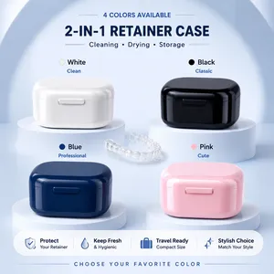 Estuche Portátil para Retenedores, Caja para Guardar Protectores Bucales, Caja de Almacenamiento para Dentaduras Postizas, Alineadores de Dientes, Caja para Brackets, Ortodoncia - Product Image 6