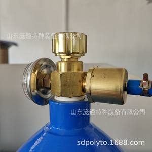 Válvula de Control de Calibre Pequeño de Construcción Totalmente en Cobre, Válvula de Oxígeno para Soldadura de Gas con Perilla de Aluminio, Herramienta de Soldadura de Oxígeno - Product Image 2