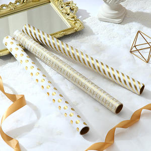 Recyclable Wholesale Customization Birthday Christmas Party Roll Gold Foil <b>Paper</b> 0.4*3m Gift Box Custom <b>Wrapping</b> <b>Paper</b> - Product Image 5