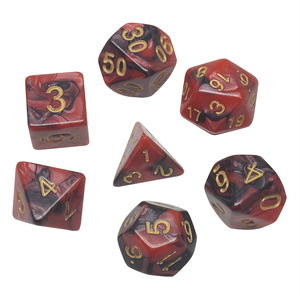 Rpg juego de dados genial Mix-color dados de 7 unids/set Dnd cubo juegos de dados para juego de tablero/juego de rol para regalo Dnd Rpg - Product Image 5