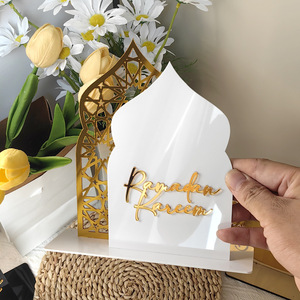 Décorations du Ramadan 2025 Ramadan Kareem Arch Ornement <span class=keywords><strong>de</strong></span> <span class=keywords><strong>table</strong></span> en acrylique Cadeau islamique musulman Eid Mubarak Décorations <span class=keywords><strong>de</strong></span> <span class=keywords><strong>table</strong></span> - Product Image 2