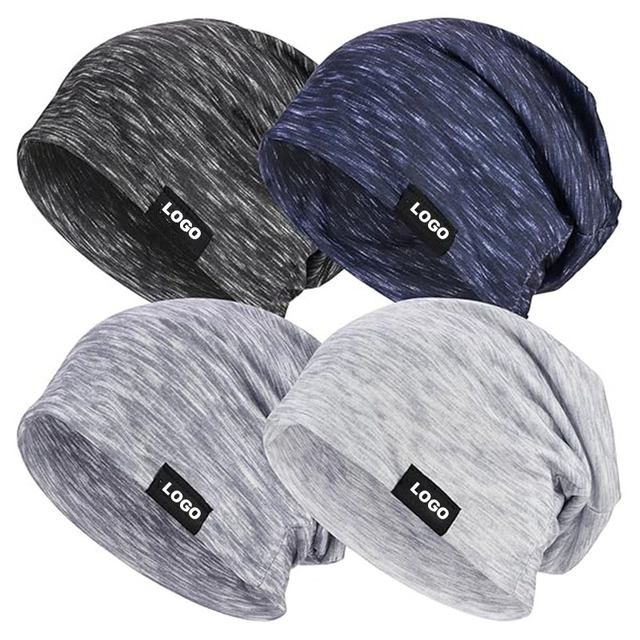 Custom Lightweight Slouchy Beanie for Men Women, Oversize Thin Cotton Skull Cap Night Sleeping Hat Chemo Cap for All Seasons