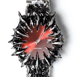 Reloj de Pulsera Gótico Y2K de Cuarzo con Diseño Personalizado de Alabastro para Hombre, Decoración Única con Garras, Estilo Gótico - Product Image 4