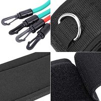 Bandes de Résistance pour Exercices de Vitesse, Agilité, Fitness et Force, Ensemble de Sangles pour Cuisses et Chevilles en Latex, Clips Ajustables, Portable, 4 Pièces, 2 Niveaux