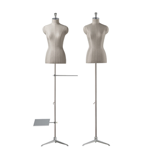 Traje femenino de busto de cuerpo superior de <span class=keywords><strong>media</strong></span> <span class=keywords><strong>escala</strong></span> de gama alta Maniquí de torso de tela cubierta para traje de negocios - Product Image 4