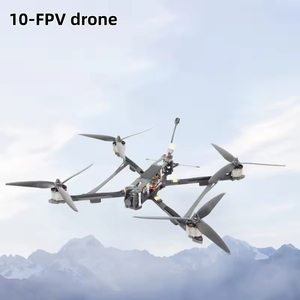 โดรน FPV ขนาด 10 นิ้ว โครงสร้างแบบ X พร้อมรีโมทคอนโทรล กล้อง 1080p FHD มุมกว้าง ระยะส่งสัญญาณ 10 กม. มอเตอร์ไร้แปรงถ่าน 900KV ไจโร 4 แกน - Product Image 4