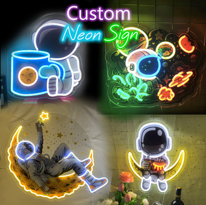 Custom 3D UV Printed <b>LED</b> Neon <b>Sign</b> Spaceman Comic Anime Light-Up Art Decoration for Home Office & Shops (Acrylic) - Product Image 1
