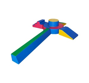 Combinazione di allenamento del sistema sensoriale del Software degli anelli di agilità dei bambini multifunzionali di grande gradino dell'anello e pendenza del fascio di equilibrio - Product Image 1