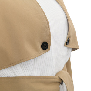 <span class=keywords><strong>Trench</strong></span>-Coat d'hiver <span class=keywords><strong>kaki</strong></span> vintage pour femmes, manteau <span class=keywords><strong>court</strong></span> de banlieue, respirant, doublure en polyester, rembourré, imprimé mince et tissé - Product Image 5