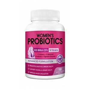 Probióticos <span class=keywords><strong>para</strong></span> la Salud Digestiva de la Mujer con Enzimas, Prebióticos, Cápsulas Probióticas Vaginales <span class=keywords><strong>para</strong></span> <span class=keywords><strong>el</strong></span> Equilibrio del Tracto Urinario, 180 Cápsulas - Product Image 1