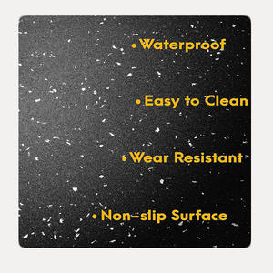 Rouleaux de gymnastique robustes de 2mm Carreaux en caoutchouc Tapis de sol en caoutchouc pour salle de sport - Product Image 4