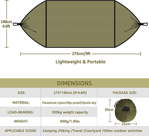 WOQI – <span class=keywords><strong>tente</strong></span> <span class=keywords><strong>hamac</strong></span> d'extérieur ultralégère en <span class=keywords><strong>toile</strong></span> <span class=keywords><strong>de</strong></span> coton, <span class=keywords><strong>tente</strong></span> <span class=keywords><strong>de</strong></span> camping simple et double avec moustiquaire, meilleure vente - Product Image 5